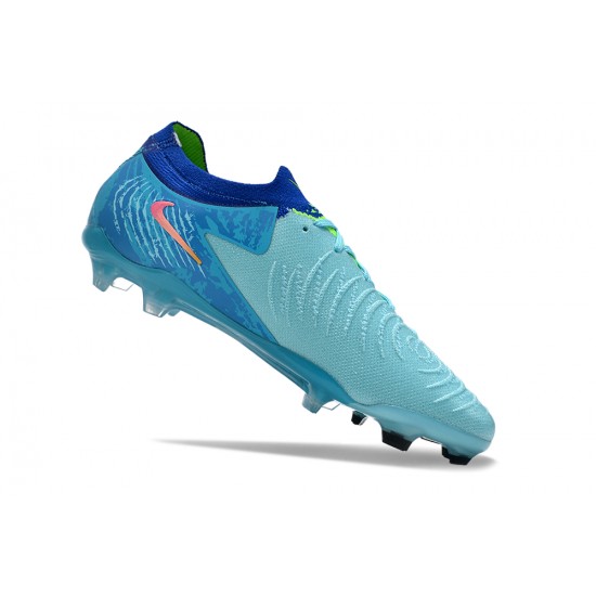 Nike Phantom Luna Elite NU FG Ltblue Blue Pink Low Football Boots & Shoes