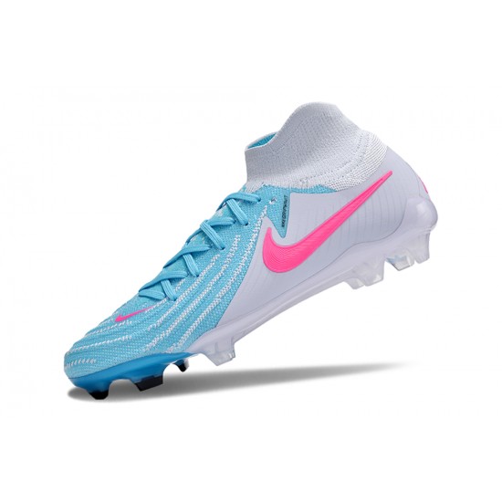 Nike Phantom Luna Elite NU FG Ltblue Pink Grey High Football Boots & Shoes