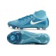 Nike Phantom Luna Elite NU FG Ltblue White High Football Boots & Shoes