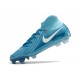 Nike Phantom Luna Elite NU FG Ltblue White High Football Boots & Shoes