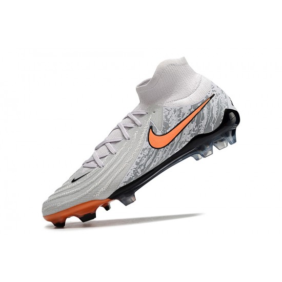 Nike Phantom Luna Elite NU FG Orange Grey Black High Football Boots & Shoes