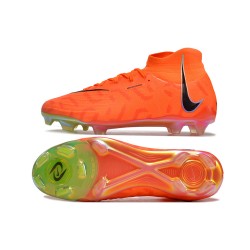 Nike Phantom Luna Elite NU FG Orange Black Green High Football Boots & Shoes