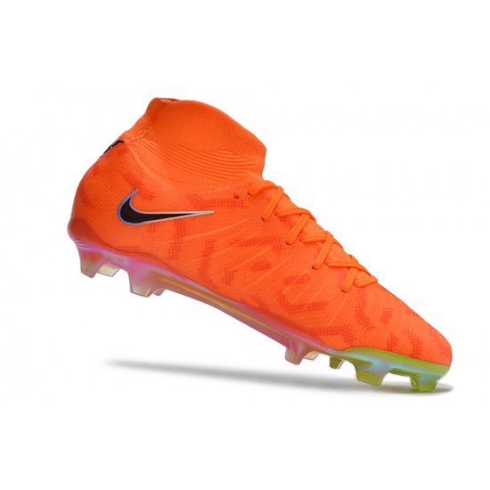 Nike Phantom Luna Elite NU FG Orange Black Green High Football Boots & Shoes