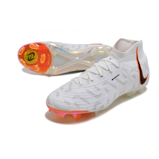 Nike Phantom Luna Elite NU FG Orange Grey Black White High Football Boots & Shoes