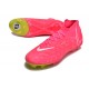 Nike Phantom Luna Elite NU FG Peach Yellow White High Top Football Boots & Shoes