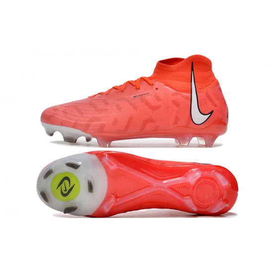 Nike Phantom Luna Elite NU FG Red Black White High Football Boots & Shoes