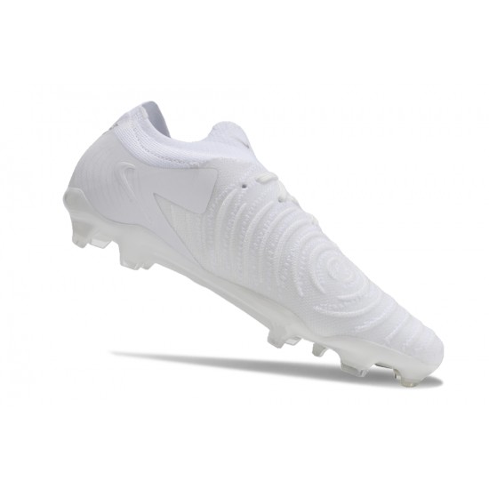 Nike Phantom Luna Elite NU FG White Beige Low Football Boots & Shoes