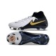 Nike Phantom Luna Elite NU FG White Black Gold High Football Boots & Shoes