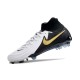 Nike Phantom Luna Elite NU FG White Black Gold High Football Boots & Shoes