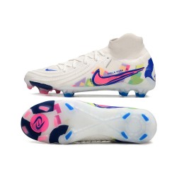 Nike Phantom Luna Elite NU FG White Blue Pink High Football Boots & Shoes