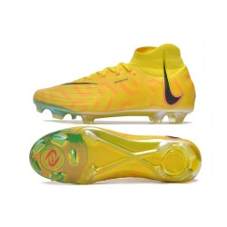 Nike Phantom Luna Elite NU FG Yellow Black High Football Boots & Shoes