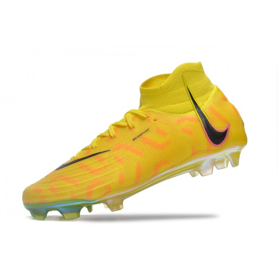 Nike Phantom Luna Elite NU FG Yellow Black High Football Boots & Shoes