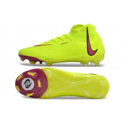 Nike Phantom Luna Elite NU FG Yellow Brown High Football Boots & Shoes