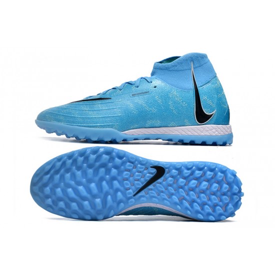 Nike Phantom Luna Elite TF High Top Blue Football Boots & Shoes