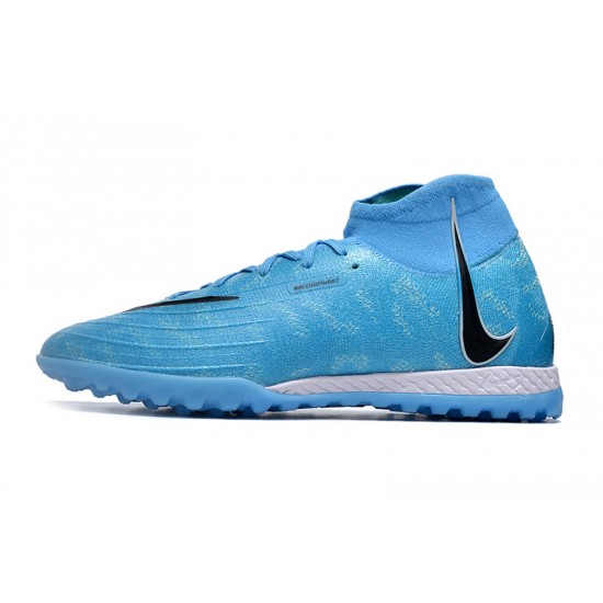 Nike Phantom Luna Elite TF High Top Blue Football Boots & Shoes