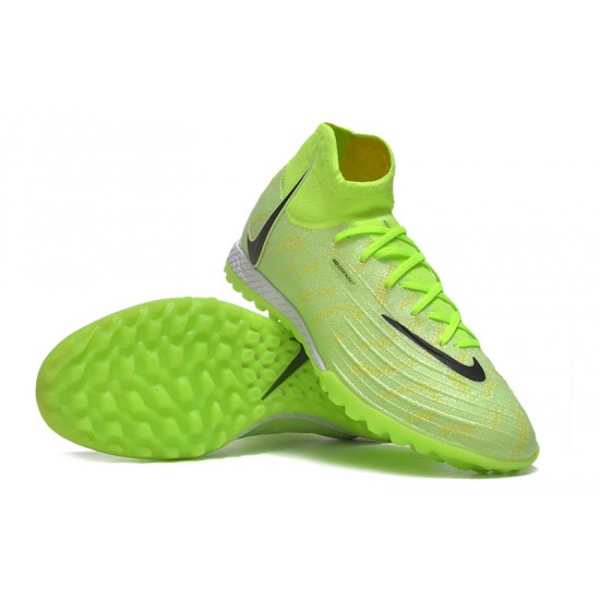 Nike Phantom Luna Elite TF High Top Green Black Football Boots & Shoes