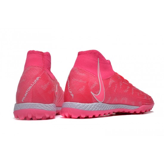 Nike Phantom Luna Elite TF High Top Peach Football Boots & Shoes