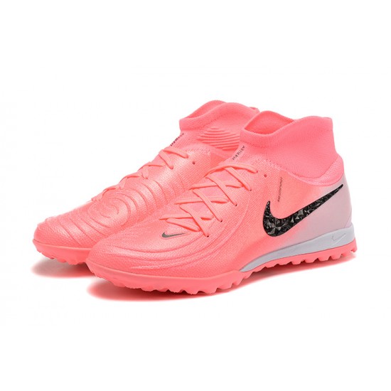 Nike Phantom Luna Elite TF High Top Pink Black Grey Football Boots & Shoes