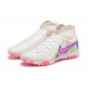 Nike Phantom Luna Elite TF High Top Pink White Blue Football Boots & Shoes