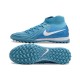 Nike Phantom Luna Elite TF High Top Football Boots & Shoes Ltblue White