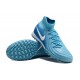 Nike Phantom Luna Elite TF High Top Football Boots & Shoes Ltblue White