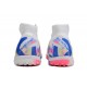 Nike Phantom Luna Elite TF High Top Football Boots & Shoes White Blue Pink