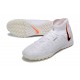 Nike Phantom Luna Elite TF High Top White Pink Football Boots & Shoes