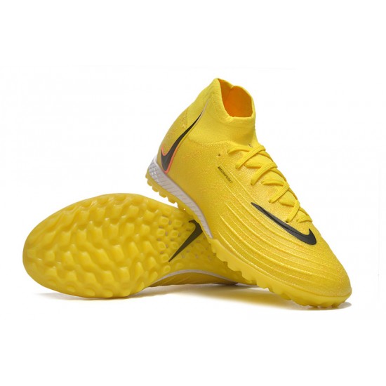 Nike Phantom Luna Elite TF High Top Yellow Football Boots & Shoes