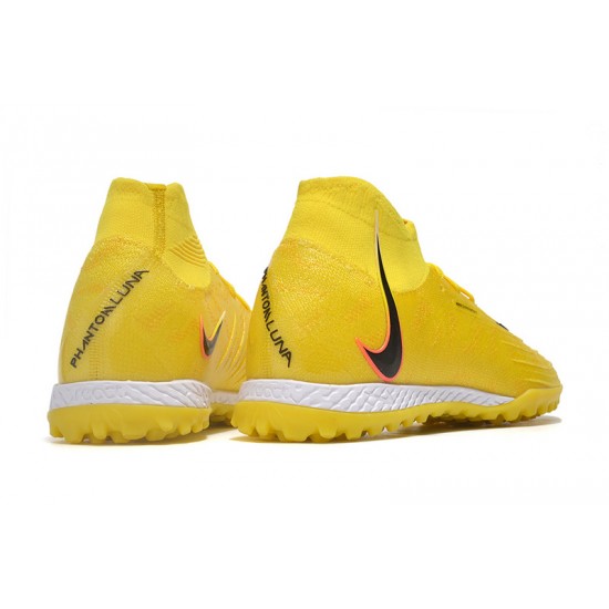 Nike Phantom Luna Elite TF High Top Yellow Football Boots & Shoes