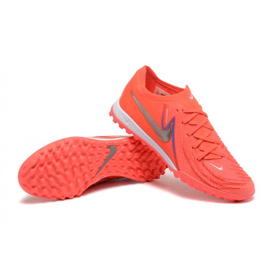 Nike Phantom Luna Elite TF Low Pink Grey Football Boots & Shoes