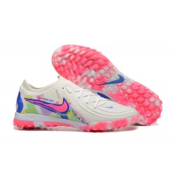 Nike Phantom Luna Elite TF Low Pink White Blue Football Boots & Shoes 