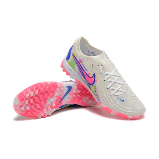 Nike Phantom Luna Elite TF Low Pink White Blue Football Boots & Shoes