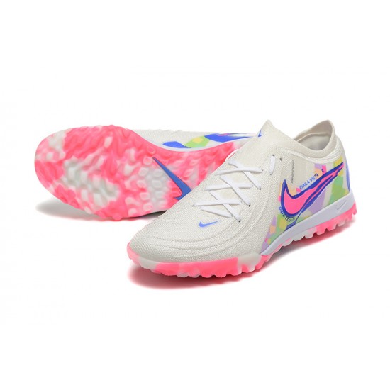 Nike Phantom Luna Elite TF Low Pink White Blue Football Boots & Shoes