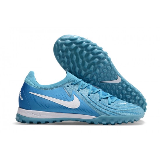 Nike Phantom Luna Elite TF Low Football Boots & Shoes Ltblue White