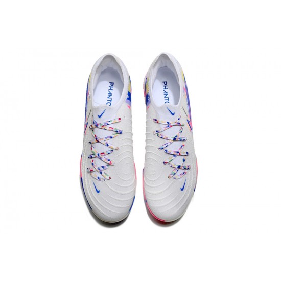 Nike Phantom Luna Elite TF Low Football Boots & Shoes White Blue Pink