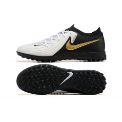 Nike Phantom Luna Elite TF Low White Black Gold Football Boots & Shoes 