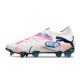 Puma Future Firm Ground Men White Pink Football Shoes