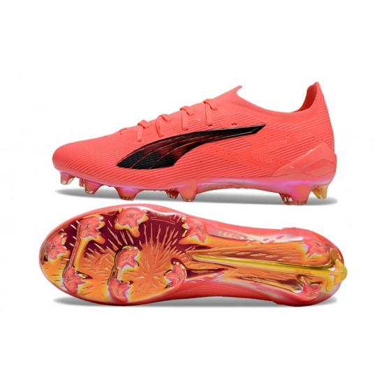 Puma Ultra Ultimate Firm Ground Men Orange Pink Football Shoes