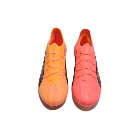 Puma Ultra Ultimate Firm Ground Men Orange Pink Football Shoes