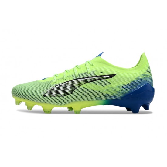 Puma Ultra Ultimate Firm Ground Men Yellow Blue Football Shoes