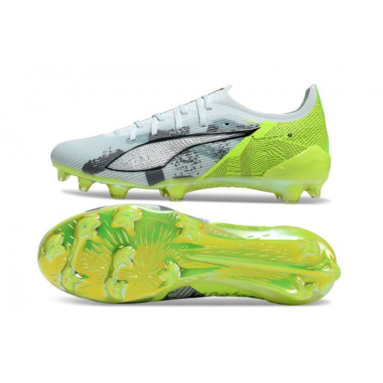 Puma Ultra Ultimate Firm Ground Men Yellow Grey Football Shoes