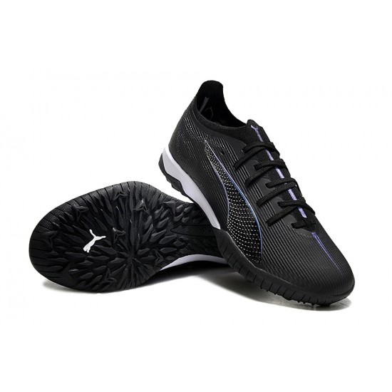 Puma Ultra Ultimate Turf Men Black White Football Shoes