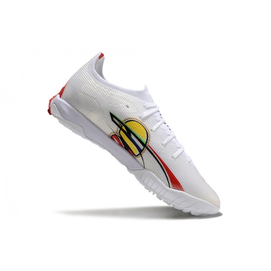 Puma Ultra Ultimate Turf Men White Gold Football Shoes