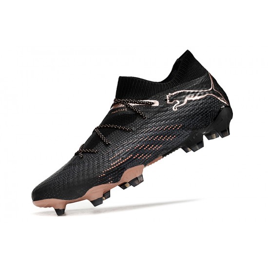 Puma Future 7 Ultimate FG-AG Black Brown Low Football Boots & Shoes