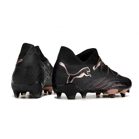 Puma Future 7 Ultimate FG-AG Black Brown Low Football Boots & Shoes