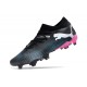 Puma Future 7 Ultimate FG-AG Black Pink White Low Football Boots & Shoes