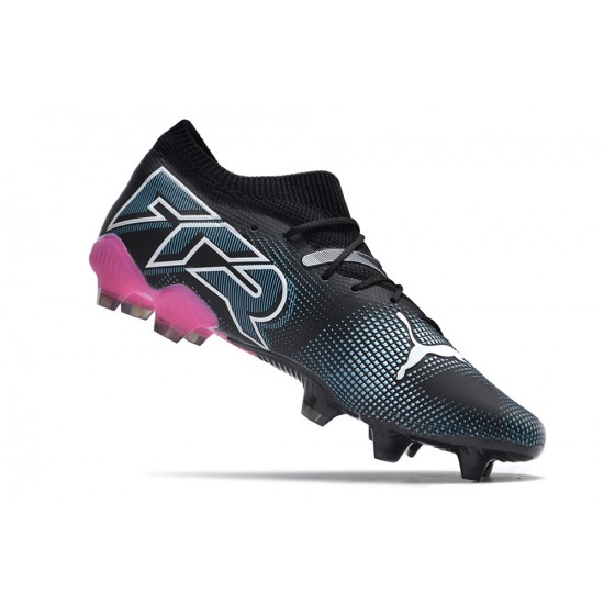 Puma Future 7 Ultimate FG-AG Black Pink White Low Football Boots & Shoes