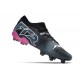 Puma Future 7 Ultimate FG-AG Black Pink White Low Football Boots & Shoes