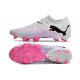 Puma Future 7 Ultimate FG-AG Pink White Black Low Football Boots & Shoes