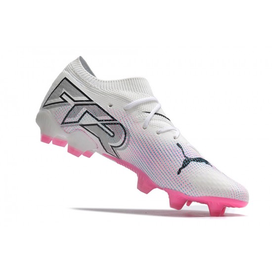 Puma Future 7 Ultimate FG-AG Pink White Black Low Football Boots & Shoes